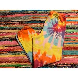 Tie dye cotton SOCCER sweatpants 💜💚🧡❤️💙❤️⚽️⚽️